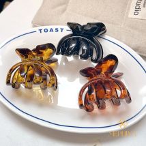 MEPHINA Butterfly Hair Claw Clips Elegant Hair Claws Classical Hair Claw Amber Hair Clip Classy Hair Claws Accessories for Women