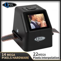 Scanner portatile per pellicole negative da 22 MP Convertitore per diapositive da 35 mm Visualizzatore di immagini digitali per foto con software di editing integrato LCD da 2,4"