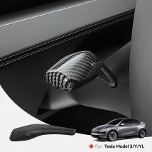 YZ Per Tesla Modello 3/Y/YL Highland Juniper 2025 Copertura del cambio in fibra di carbonio ABS Leva dello sterzo Maniglia di protezione Shifter Borsette