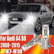 2 stücke H7 Led Scheinwerfer Canbus High Power Auto Birne Weiß 6000K Auto Nebel Lichter Moto Turbo Diode Lampe 12v Für Audi A4 B8 2008 ~ 2015