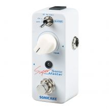 SONICAKE Sonic Super Master Clean Boost Buffer Gitarren-Bass-Effektpedal + 12 dB Gain-Effekt QSS-22