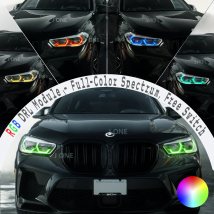 Für BMW X5 X6 X5M X6M 2019–2022 G05 G06 F95 F96: RGB-Tagfahrlicht-Modul, Vollspektrum-Tagfahrlicht mit Telefon-App-Steuerung und anpassbaren Modi