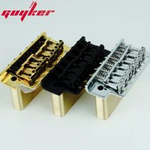 GUYKER Tremolo Bridge Vintage Bent Steel Saddles Messingbasis für ST E-Gitarre