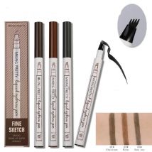 1pc 4 Kopf Augenbraue Marker Bleistift Wasserdicht Microblading Augenbraue Dünne Tattoo Stift Augenbrauen Shades Make-Up Augenbraue Bleistift