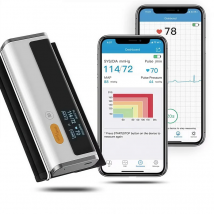 Monitor della pressione arteriosa Bluetooth, monitor della pressione arteriosa del braccio superiore con impulso della frequenza cardiaca con funzione elettrocardiogramma