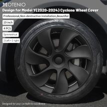4 Stück 19-Zoll-Radabdeckungen im Cyclone-Stil für Tesla Model Y (2020–2024), rechts und links, Ersatz für Automobilzubehör, Radkappen