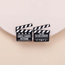 Lichter Kamera Action Emaille Pins You Are The Main Charakter Clapperboard Metall Brosche Anstecknadel Schmuck Geschenke für Freunde