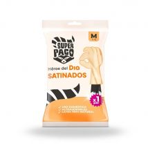 Guantes Satinados de Látex SUPER PACO Talla S Bolsa de 2uds