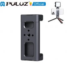 PULUZ-Soporte de abrazadera de teléfono de aleación de aluminio con agujero de tornillo 1/4 para teléfonos iPhone / Samsung/Huawei, 6,5 cm a 9cm
