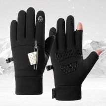Unisex Winter Touchscreen-Handschuhe Winddicht Warm Ski Outdoor-Sport Radfahren Angeln Laufen Handschuhe