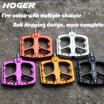 HOGER Pedale Sepeda MTB Aluminiumlegierung rutschfestes abgedichtetes Lager Fahrradpedal Fahrradpedal Flaches Fahrradpedal HP-20