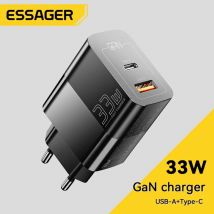 Ładowarka Essager USB C 33W GaN Type C PD Szybkie ładowanie do iPhone 14 13 12 11 Pro Max XS 8 P do
