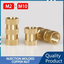 M2 M2.5 M3 M4 M5 M6 M8 M10 Calore Inserto in ottone Dado Zigrinato Inserto Hot Melt Stampaggio Iniezione Incorporato Inserti filettati Stampante 3D