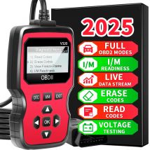 Herramienta de escáner de diagnóstico Obd2: lector de códigos de fallos del motor para todos los automóviles desde 1996, con transmisión de datos en tiempo real, prueba de batería y función de borrado