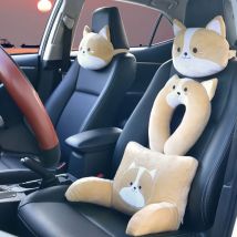 Corgi Shiba Inu Cartoon Auto Kopfstütze Nackenschutz kissen ein Paar U-förmige Kissen Auto Taille von vier Jahreszeiten Universal