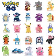 20 cm Cartoon Pokemon Poliwhirl Pikachu Plüschtiere Niedliche Anime Poliwag Mudkip Rowlet Puppen Popplio Chansey Stofftier Room Dector