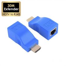 HDMI-compatible Extender 1080P RJ45 Ports LAN Network HD Extension 30m Over CAT5e/6 UTP LAN Ethernet Cable for HDTV Monitor