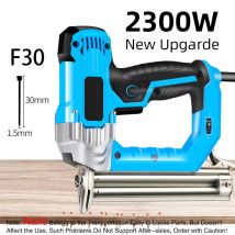 Pistola sparachiodi elettrica 2300W 220V strumenti per la lavorazione del legno chiodo elettrico a graffetta diritta F30/F25/F20/F15 sparatutto cucitrice per inchiodare mobili