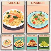 Italienische Pasta Classic Movie Posters Vintage Room Bar Cafe Decor Nordic Home Decor