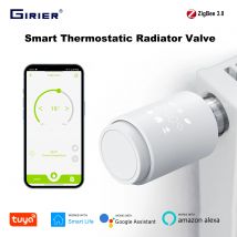 GIRIER Tuya ZigBee Valvola termostatica per radiatore Termostato per casa intelligente Radiatore TRV