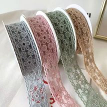 1 Größe blumenfarbenes Stickband DIY Kopfbedeckung Haarspange Zubehör Bekleidungszubehör Spitze