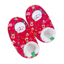 Flauschige Hausschuhe für Damen, Weihnachtsmann, Winterschuhe, dicker Plüschgriff, niedlich, lustig, für den Innenbereich, Heimschuhe, weiblich, pelzig, Weihnachtsgeschenk