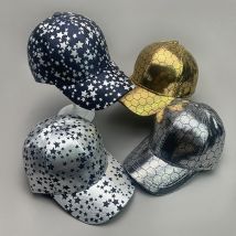 Kpop Shiny Brief Trend Star Männer Frauen Baseball Hüte Baumwolle Klassische Atmungsaktive Streetwear Reflektierende Mode Sport Hip Hop Caps