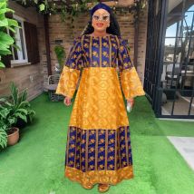 H&D Afrikanische Kleider für Frauen Bazin Riche Tradition Stickerei Kleid Hochzeit Robe Kleidung Party Kleider Rock 2024