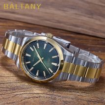 Baltany Men's 39MM Smoked Dial Mechanical Sports Watch S4105 Luxury Sapphire Crystal Dress Automatic Wristwatch 200M Waterproof