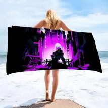 1pc cyber punk: edger unners Handtuch Mikro faser Strand tuch schnell trocknen Kinder Strand decke weich Unisex Camping Pool Handtuch