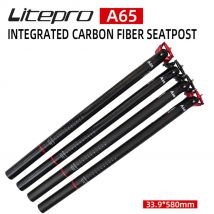 Litepro A65 Carbonfaser Integrierte Sattelstütze für Falträder 31.8 33.9*580MM Sattelrohr 412 BMX Fahrrad Sattelstütze 34.9mm für Birdy