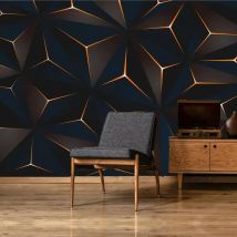 Wellyu Custom tapete 3d Nordic moderne minimalistischen goldenen linien abstrakte geometrische TV hintergrund wand wohnzimmer schlafzimmer wandbild