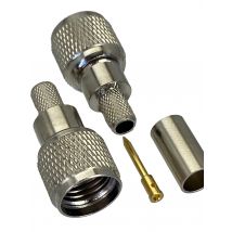 10pcs mini UHF miniUHF male crimp RG58 LMR195 RG142 RG400 Cable RF Coaxial connector Wire Terminals