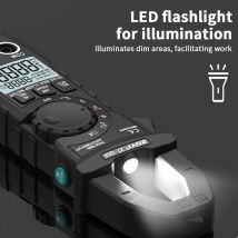 ZOYI ZT-QS9 Pinza amperometrica DC/AC 600A Tensione di corrente 6000 Conti Multimetro Amperometro Tester Auto Amp Hz Capacità NCV Ohm Test