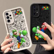 Custodia Super-Bros per Samsung Galaxy A55 5G Custodia A35 A13 A54 A53 A52 A34 A33 A32 A21S A14 A23 A24 A12 A51 A71 Cover del telefono M-Marios