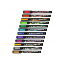 DSPIAE MKA 12 colores marcadores de colores súper metálicos para modelo Gundam Mecha herramienta de bricolaje para Hobby