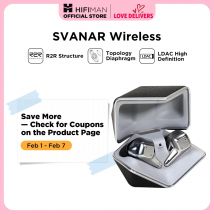 HIFIMAN SVANAR Auricolari Hi-Fi intrauricolari Bluetooth wireless, Hymalaya DAC, diaframma topologico, IPX5 resistenti all'acqua/sudore e ANC