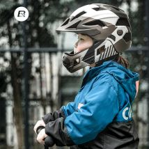 ROCKBROS dziecięcy odpinany kask rowerowy pełnotwarzowy dziecięcy sportowy kolarstwo MTB motocykl