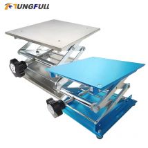 Piattaforma di sollevamento manuale per la lavorazione del legno Piastra da laboratorio in acciaio inossidabile Martinetto Router in alluminio Tavolo di sollevamento Supporto di sollevamento a livella