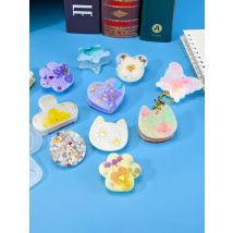 SZ075 DIY PP Clip Epoxy Resin Mold Cute Butterfly Message Folder Memorandum Tip Clip Pendant Silicone Mold For Office Decoration