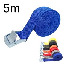 Correas de carga de 5M con hebilla, cinturón de amarre para motocicleta, coche, bicicleta, cuerda de remolque de Metal, cinturón de fijación de trinquete fuerte para bolsa de equipaje