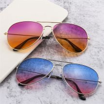 Nuovi Occhiali da Sole Aviator 2026 con Doppio Ponte, Montatura in Lega, Lenti Polarizzate Sfumate, per Donna e Uomo
