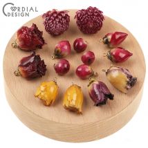 Cordial Design 30 Stück Schmuckzubehör/DIY-Herstellung/Ohrringzubehör/mehrfarbige natürliche Blume/handgefertigt/Charms für Halsketten