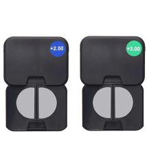 Lenti da lettura bifocale in silicone liquido da 2 pezzi Lenti presbiti adesive Ingrandimento Lenti bifocale riutilizzabili 2.0 2.5