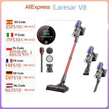 Laresar V8 Odkurzacz bezprzewodowy, ręczny, samochodowy, 48000PA, 500W, 60 minut pracy, urządzenie domowe, bezprzewodowy, z odłączaną baterią, bezszczotkowy silnik.