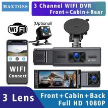 3 Kanal Wifi Kamera Dash Cam Auto DVR FHD 1080P Drei Objektiv Dashcam Fahrzeug Video Drive Recorder Innen Mini dvrs Black Box