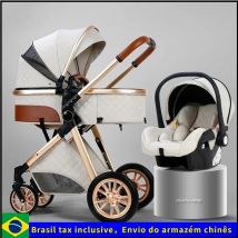 Multi-functional Baby Stroller 3 in1,Portable Baby Carriage,Fold Pram,High Landscape Stroller,Newborn stroller With Car-Seat