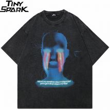 Hip Hop Retro Gewaschen Schwarz T-Shirt Streetwear Hipster Grafik Dope T Shirt Baumwolle Harajuku T-shirt Männer Tops Tees Unisex Y2K