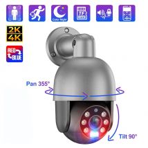 Techage UHD 4K 8MP 4MP 5MP kamera IP czerwono-niebieskie światło Alert wykrywanie człowieka POE ochrona bezpieczeństwa kamera monitorująca wideo