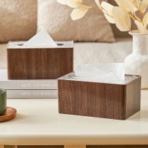 Uforu Holzmaserung Papier box Home Desktop Wohnzimmer Schlafzimmer große Papier box automatische Hebebühne chinesische Holzmaserung Tissue Box